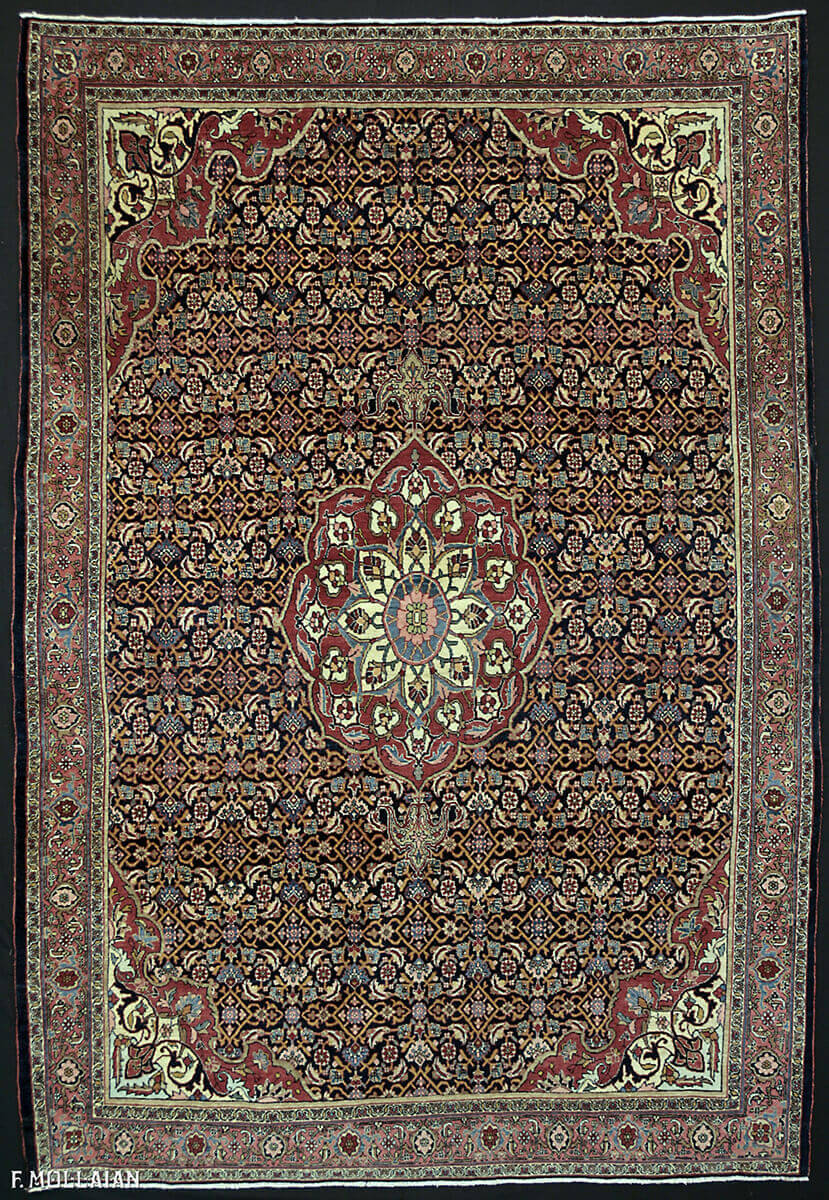 Tapis Persan Antique Bijar (Bidjar) n°:84907633
